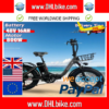 2024 NEW 800W Aluminum Folding Electrci Bicycle 20*4.0 Inch Fat Tire