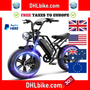1500W Moped Style Electric Bike | Adult eBikes - 48V 18Ah